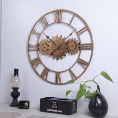 Dizajnové nástenné hodiny MOTO 4 Bronz 60cm Dizajnové nástenné hodiny MOTO 4 Bronz 60cm