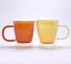 Thermo mug with double glass 300ml - amber