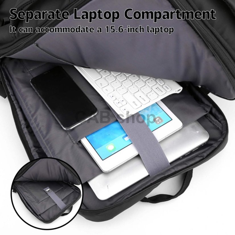 Travel backpack Focus 002 black