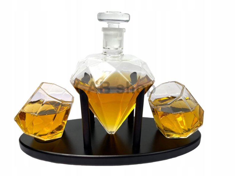Darčeková sada Diamond na Whiskey 850ml s pohármi
