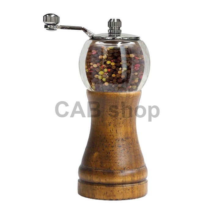 Wooden manual pepper or salt mill - SPM-05 dark