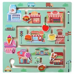 Montessori bludisko – drevená vzdelávacia tabuľa pre deti - Shops