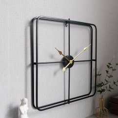 Dizajnerska stenska ura VIP CUBE Black 60cm