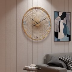 Dizajnové nástenné hodiny Decore Gold 60cm Dizajnové nástenné hodiny Decore Gold 60cm