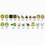 Garden Magnetic Tiles Mini mágneses építőjáték – kert, 90 db