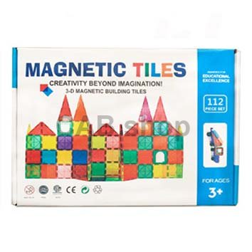 Magnetni sestav za otroke set 112 kosov - Magnetic Tiles