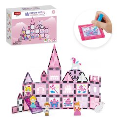 Magnetická stavebnice Window Art Castle 50ks – Magnetic Tiles