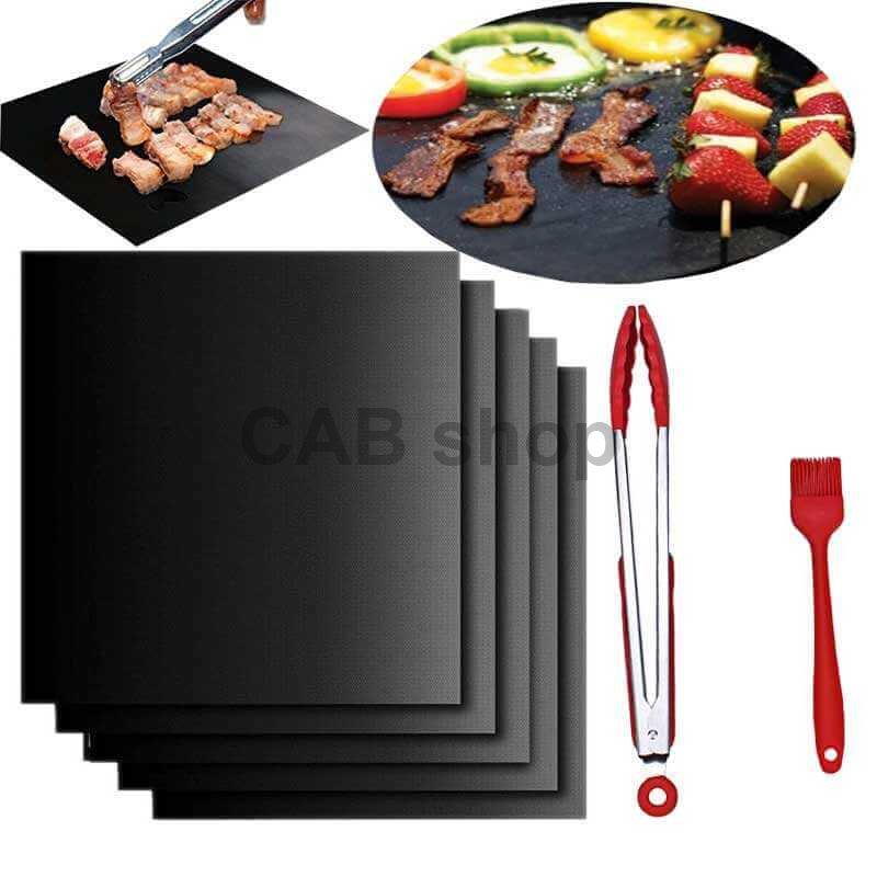 BBQ Grill Mat - teflon grillszőnyeg 30x40cm - 5 csomag