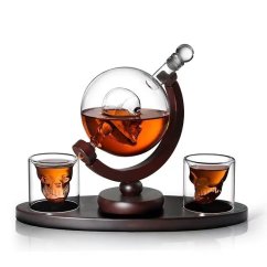 Zestaw upominkowy do kieliszków do whisky, karafka 850ML Lepka