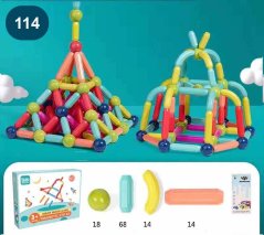 Magnetická stavebnice 114ks - Magnetic Sticks Magnetická stavebnice 114ks - Magnetic Sticks
