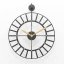Dizajnové nástenné hodiny Rustical 50cm black