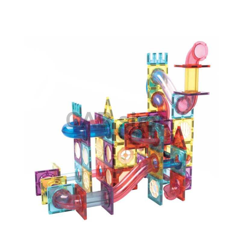 Magnetni gradbeni set Marble Roller II 136 delni set - Magnetic Tiles