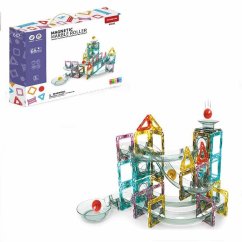 Magnetni gradbeni set Marble Roller 66 delni set - Magnetic Tiles