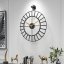 Dizajnové nástenné hodiny Rustical 50cm black