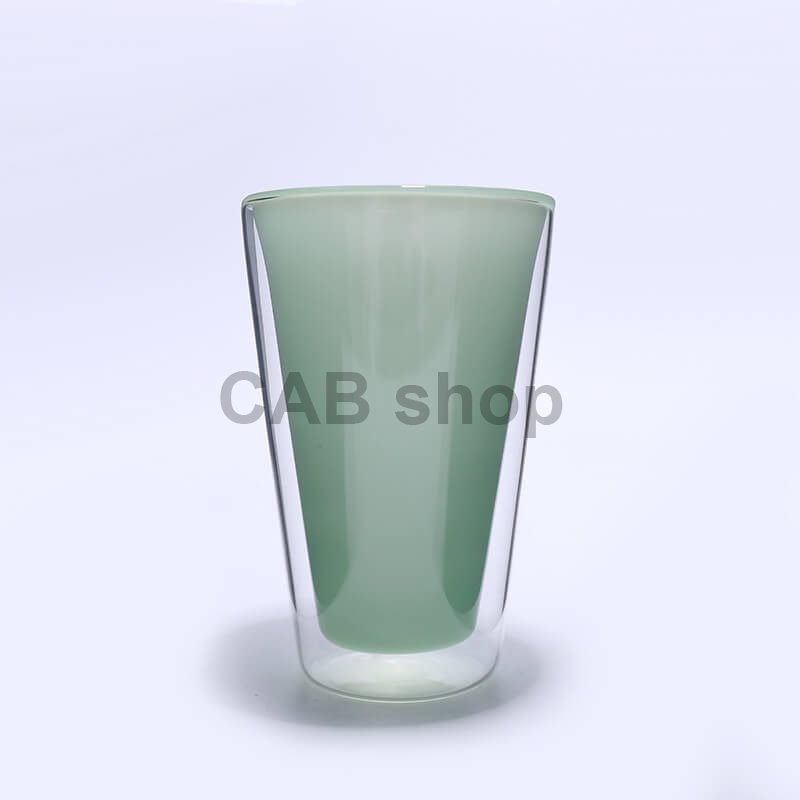 Termopohár s dvojitým sklom 350ml- jade green