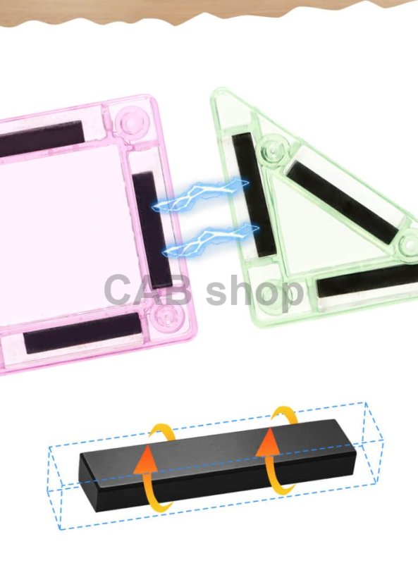 Klocki magnetyczne Magnetic Tiles Mini 30 el. w metalowej puszce