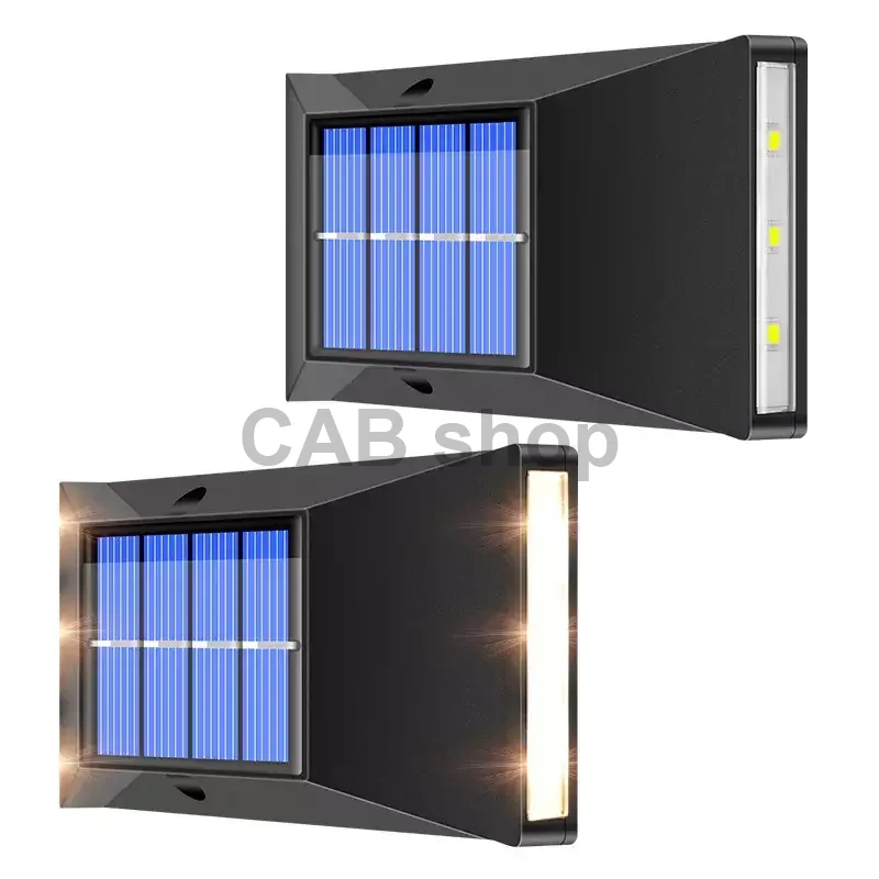 Zewnętrzna lampa solarna LED – 2 szt