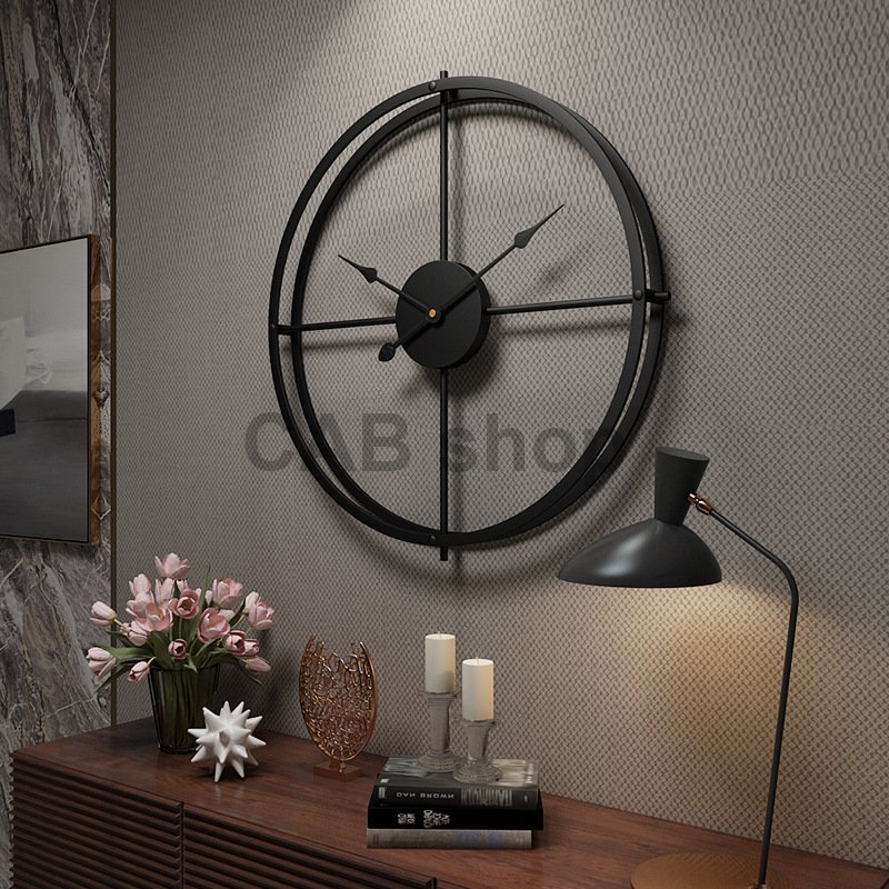 Dizajnové nástenné hodiny LUX Black 40cm