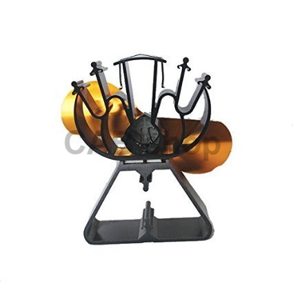 Ventilátor na krbová kamna 2 čepelový - triangl Gold