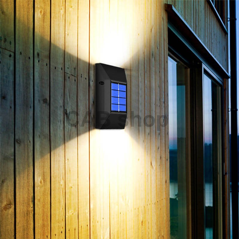 Zewnętrzna lampa solarna LED – 2 szt