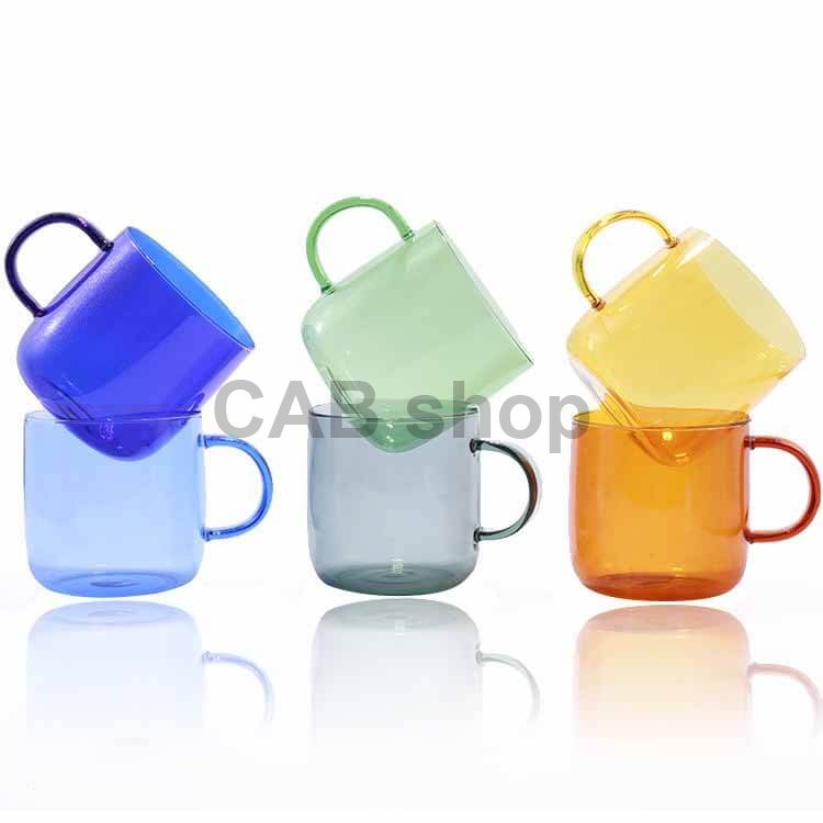 Mug with one glass 350ml - pink