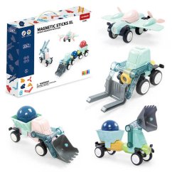Magnetická stavebnice 29ks - Magnetic Sticks XL Vehicle