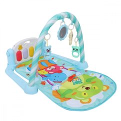 Hrací deka a podložka s klavírem CAB Toys - modrá 2 Hrací deka a podložka s klavírem CAB Toys - modrá 2