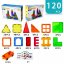 Klocki magnetyczne dla dzieci zestaw 120 szt. - Magnetic Building Tiles