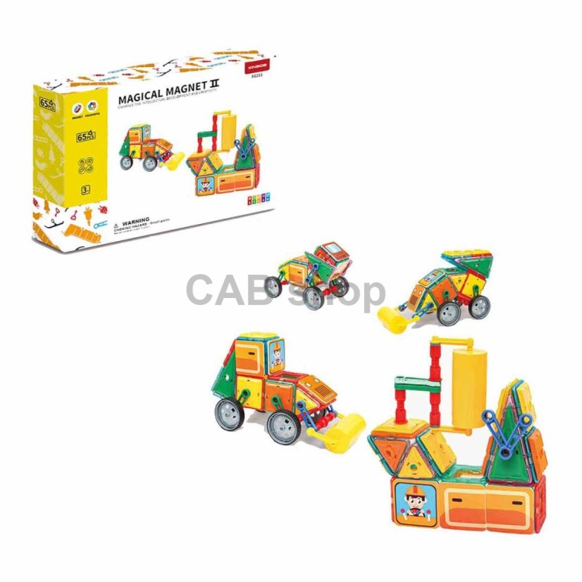 Magnetni komplet Heavy Equipment set 65 kosov - Magical Magnet II