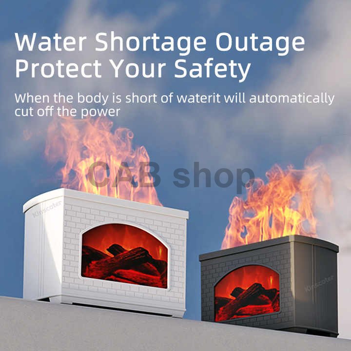 Aroma diffuser Fireplace Flame black